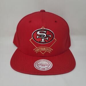 🆕 Mitchell & Ness NFL San Francisco 49ers Throwback Snapback Hat